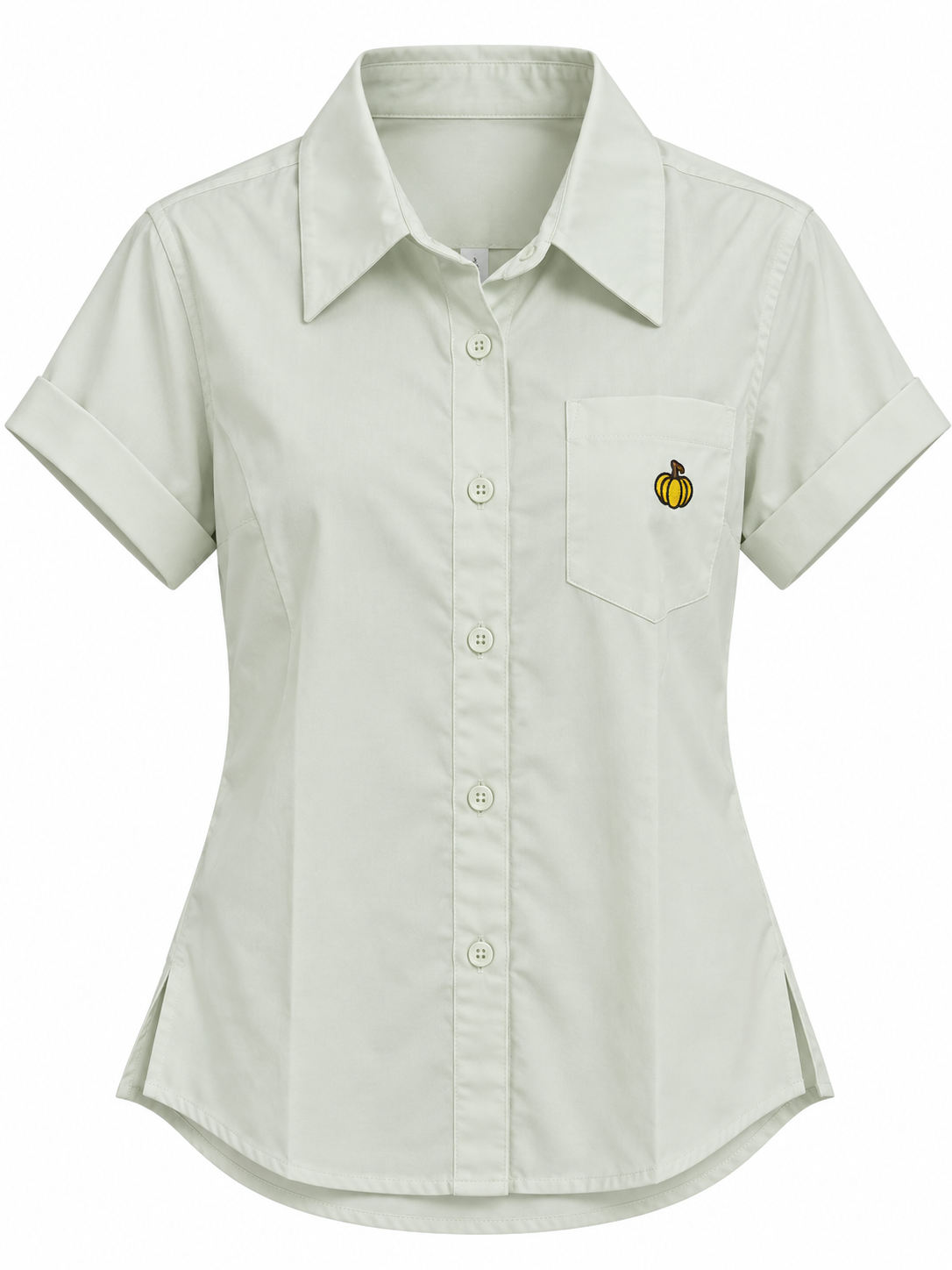 Women’s Pink Short Sleeve Button Down Shirt – Korean-Inspired Casual Shirt